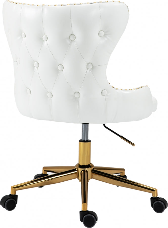 Chaise de bureau en similicuir Hendrix