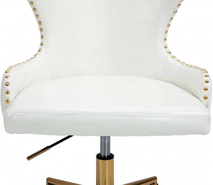 Chaise de bureau en similicuir Hendrix