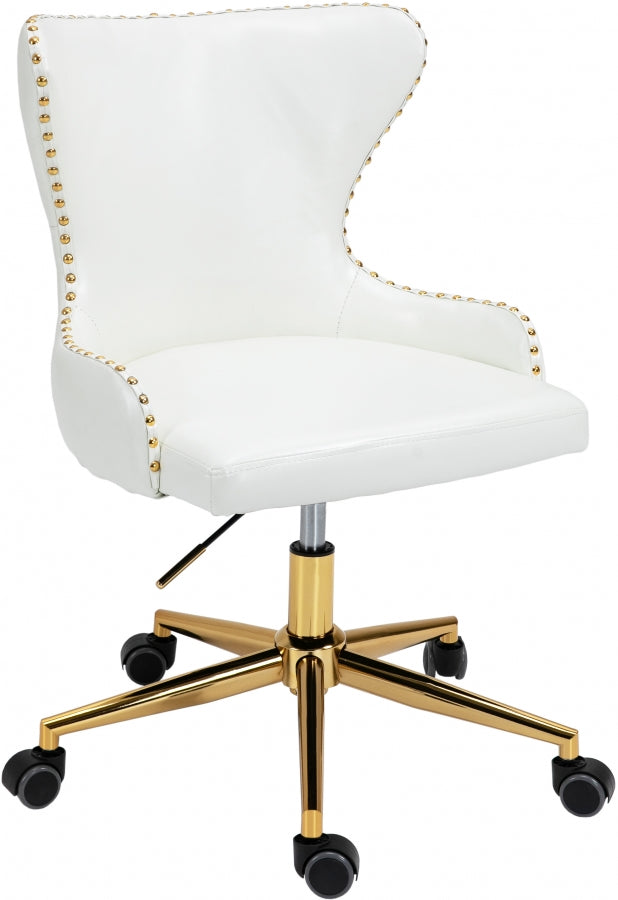 Chaise de bureau en similicuir Hendrix