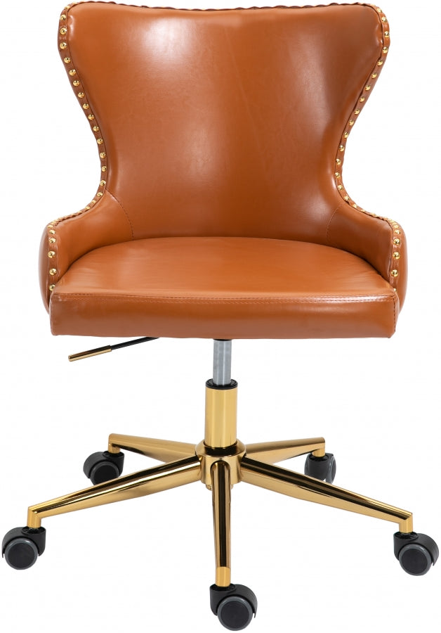 Chaise de bureau en similicuir Hendrix