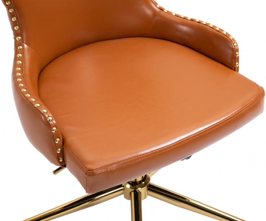 Chaise de bureau en similicuir Hendrix