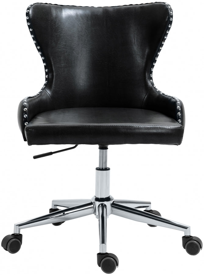 Chaise de bureau en similicuir Hendrix