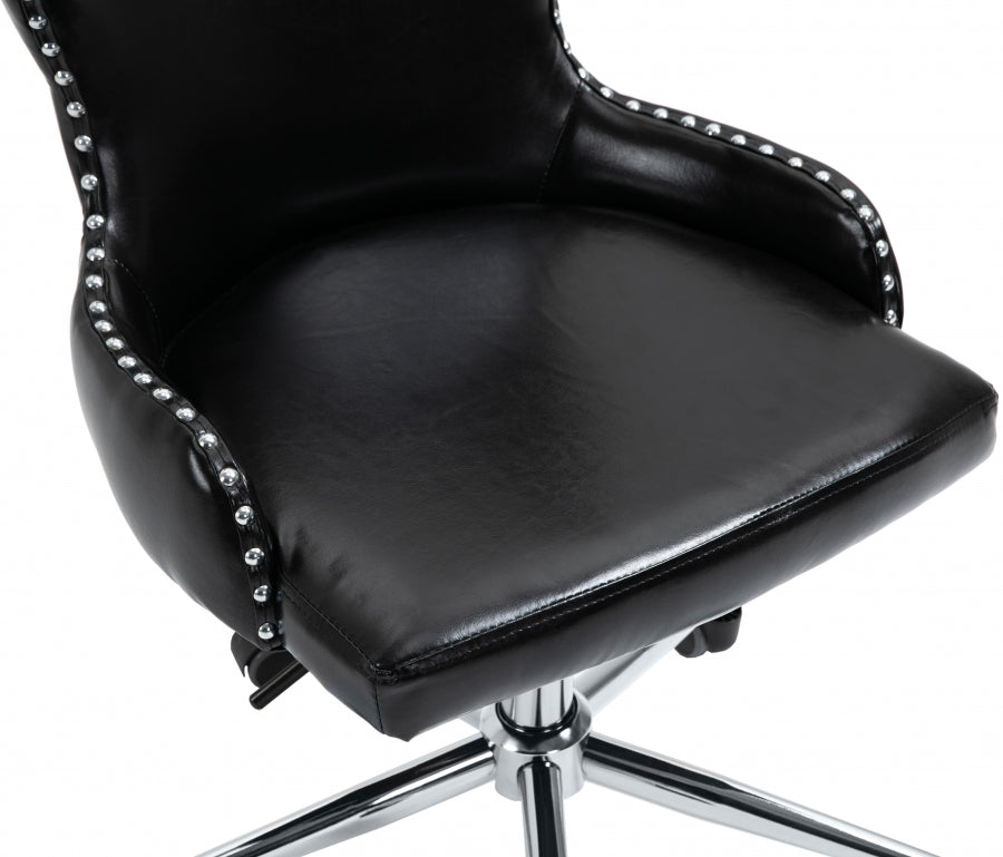 Chaise de bureau en similicuir Hendrix