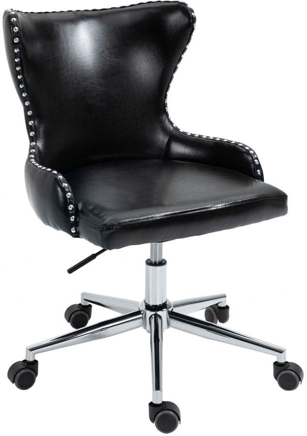 Chaise de bureau en similicuir Hendrix
