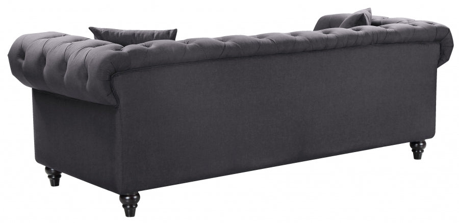 Canapé Chesterfield en lin