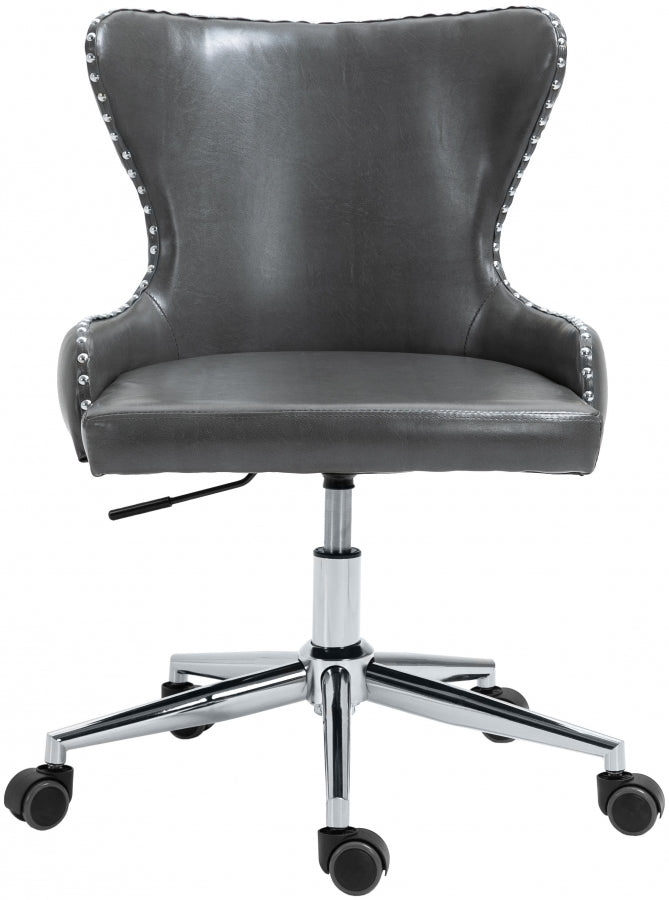 Chaise de bureau en similicuir Hendrix