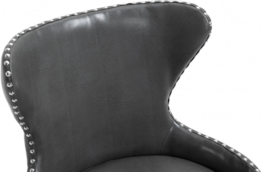 Chaise de bureau en similicuir Hendrix