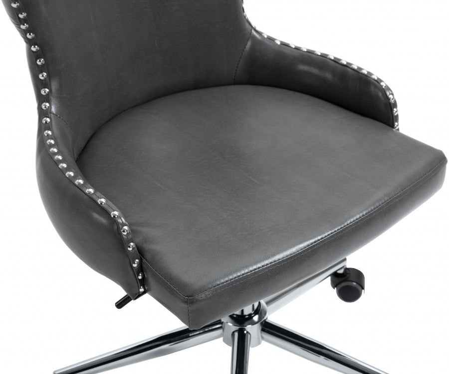 Chaise de bureau en similicuir Hendrix