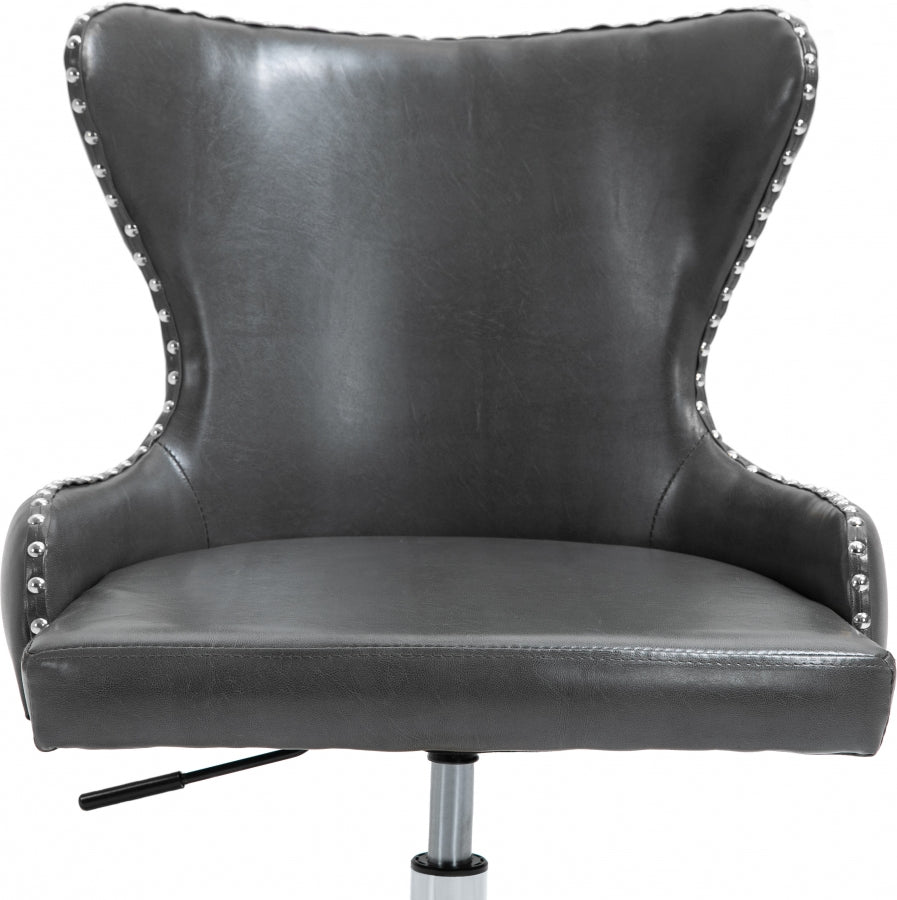 Chaise de bureau en similicuir Hendrix