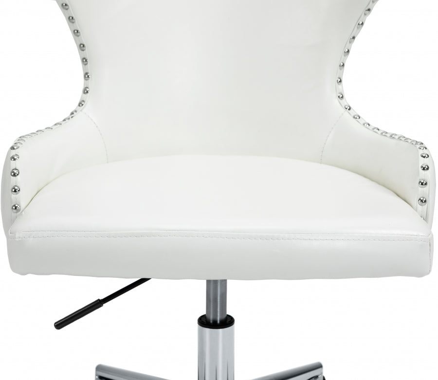 Chaise de bureau en similicuir Hendrix