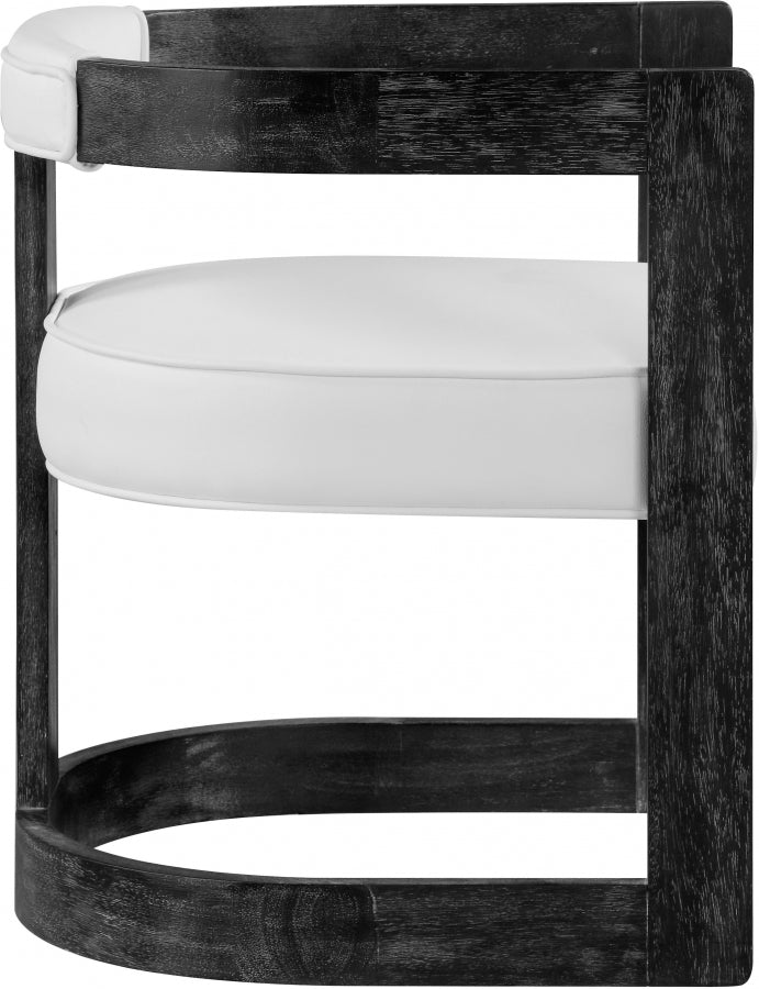 Chaise de salle à manger en similicuir Regency