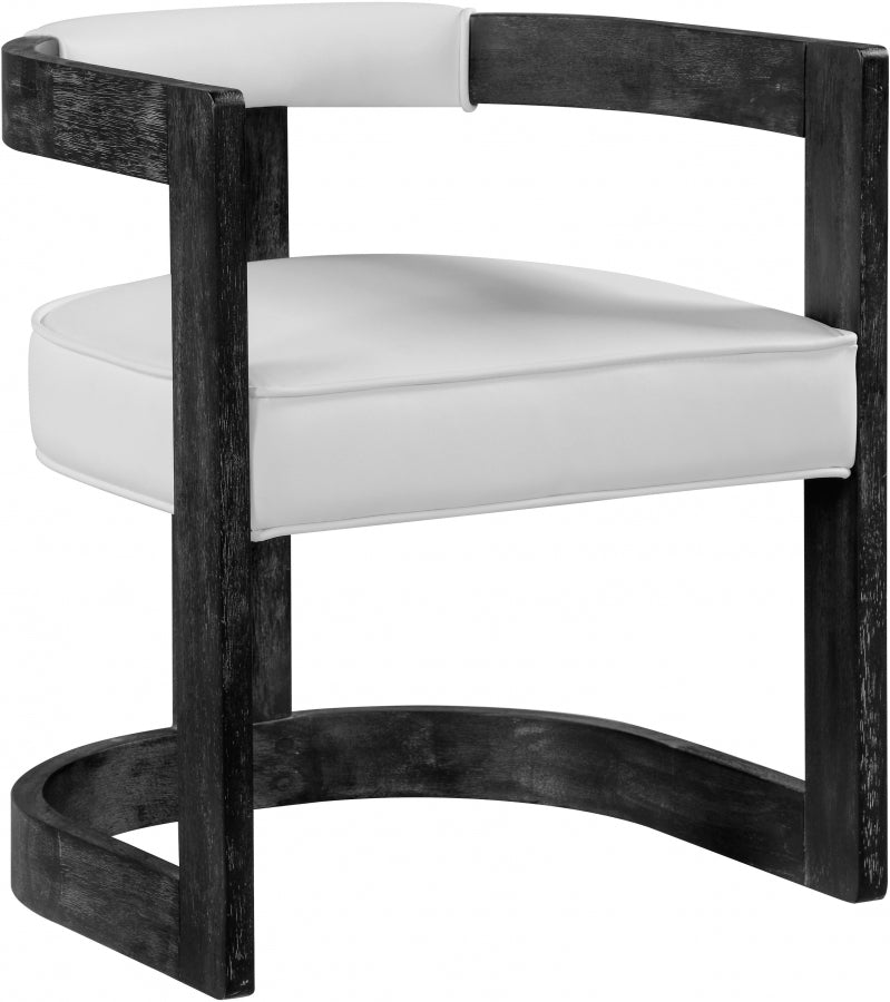 Chaise de salle à manger en similicuir Regency