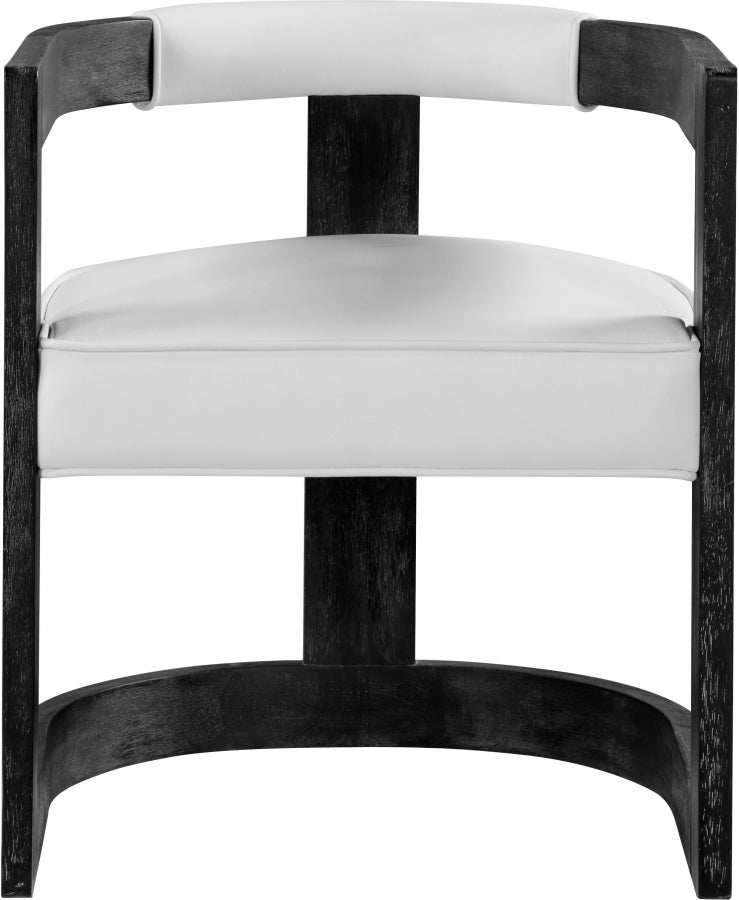Chaise de salle à manger en similicuir Regency