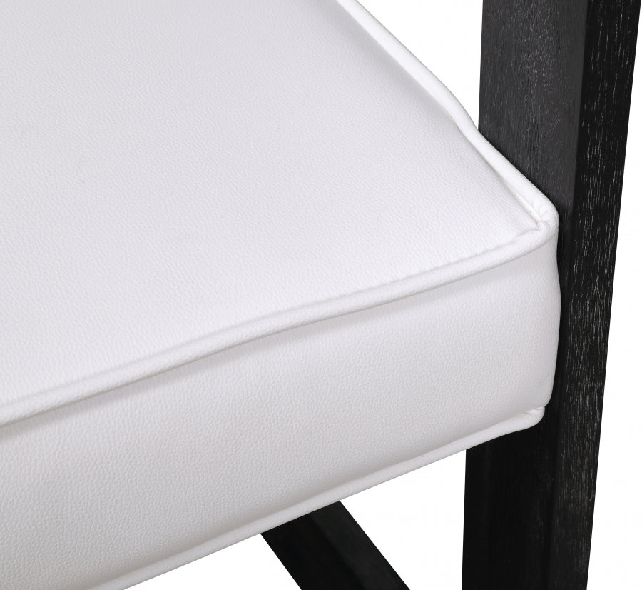 Chaise de salle à manger en similicuir Regency