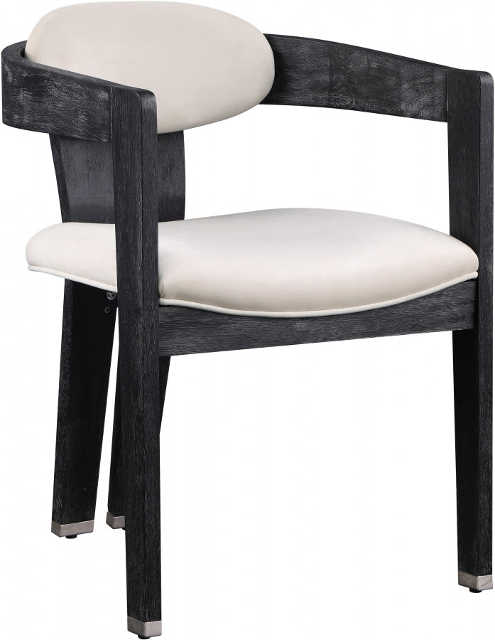 Chaise de salle à manger en velours Vantage