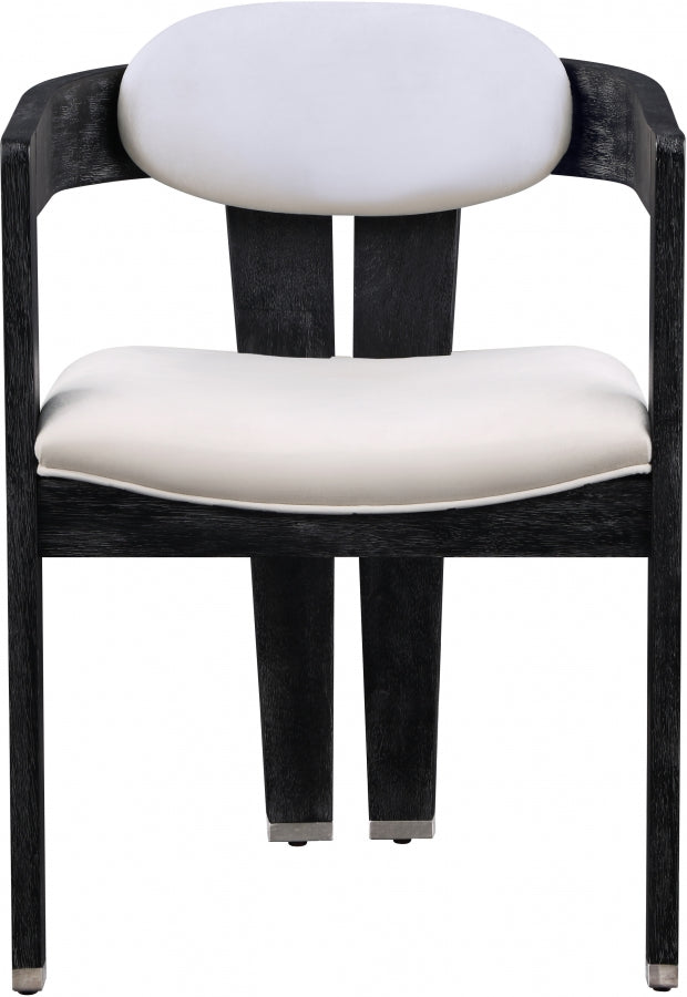 Chaise de salle à manger en velours Vantage
