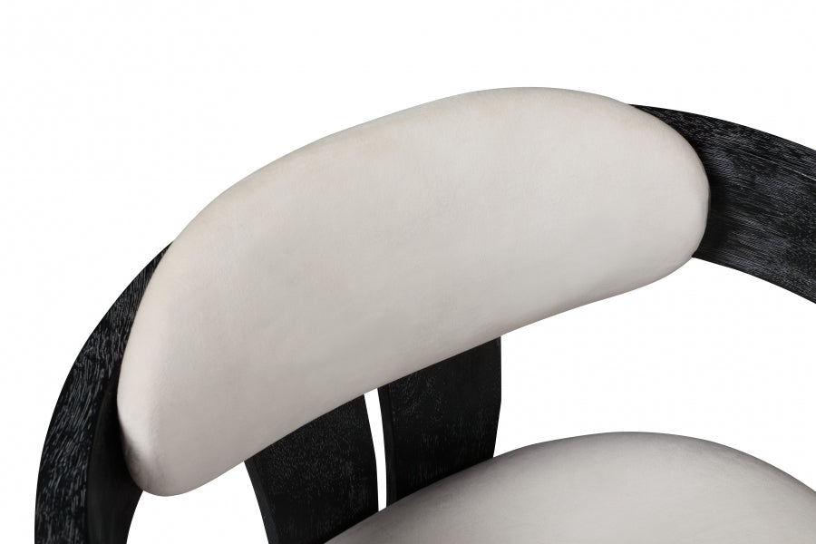 Chaise de salle à manger en velours Vantage