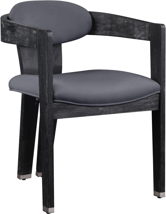 Chaise de salle à manger en velours Vantage