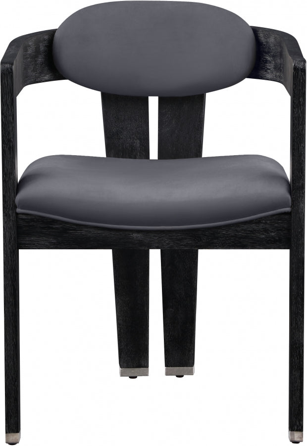 Chaise de salle à manger en velours Vantage