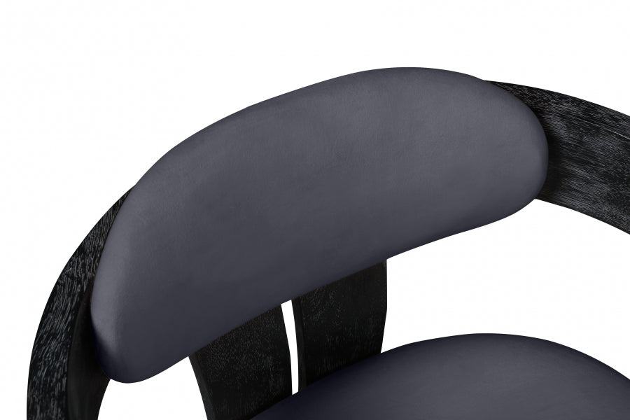 Chaise de salle à manger en velours Vantage
