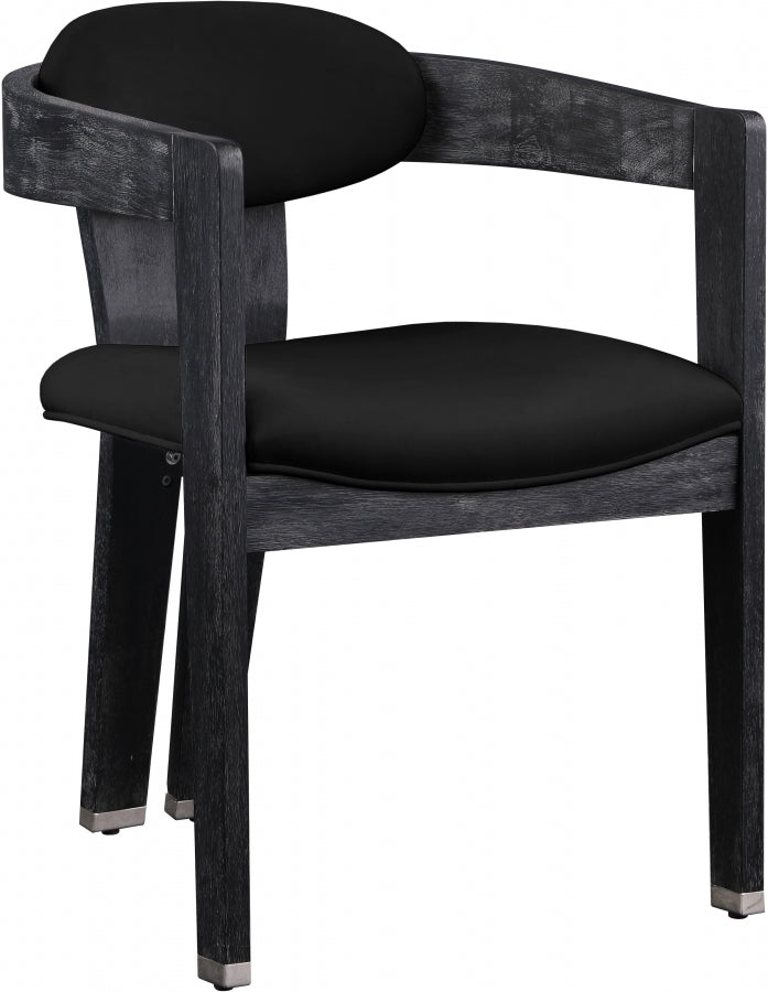 Chaise de salle à manger en velours Vantage
