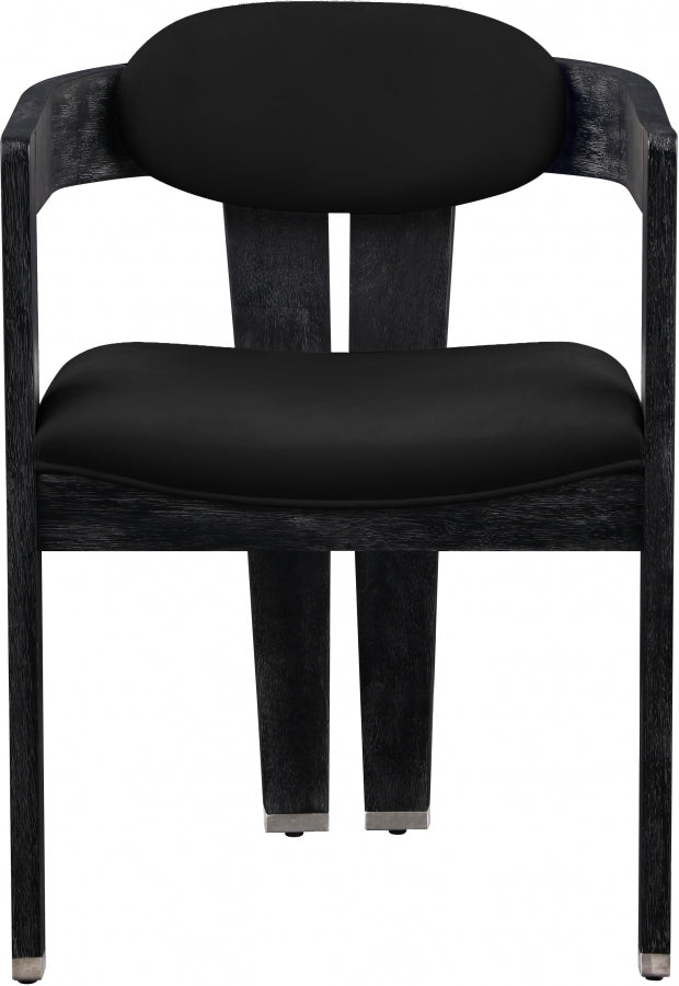 Chaise de salle à manger en velours Vantage