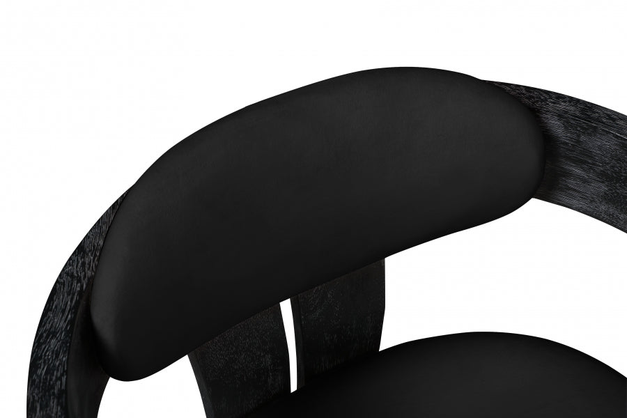 Chaise de salle à manger en velours Vantage