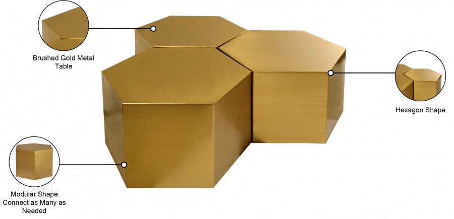 Table Basse Modulaire Hexagone