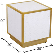 Table de bout scintillante