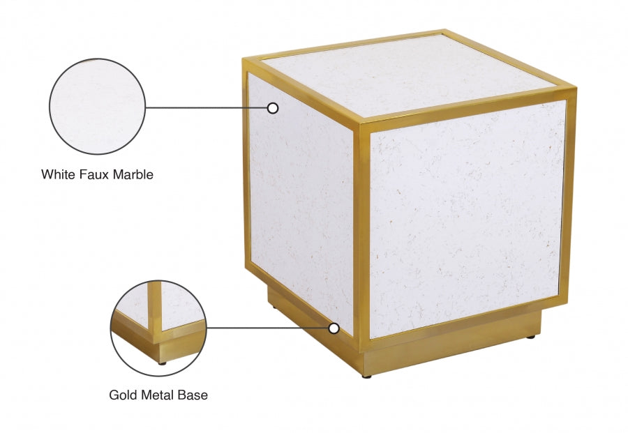 Table de bout scintillante