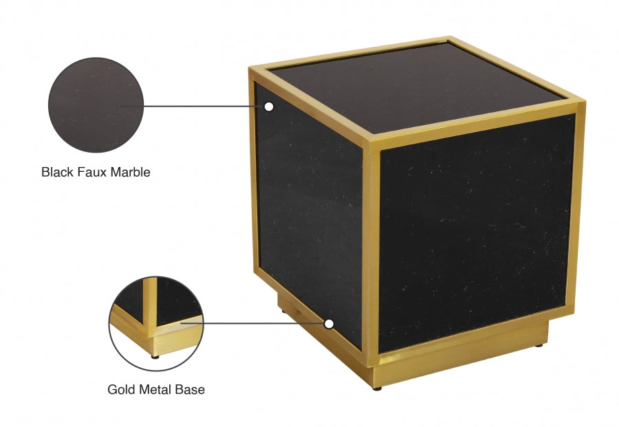 Table de bout scintillante