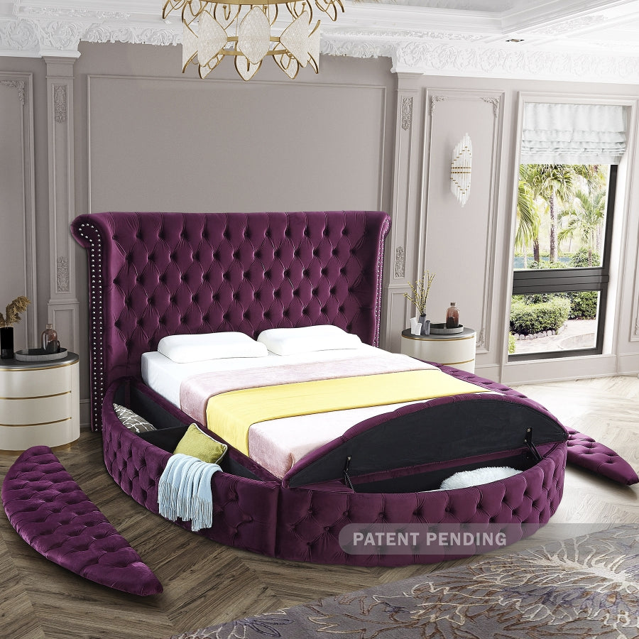 Lit en velours Luxus