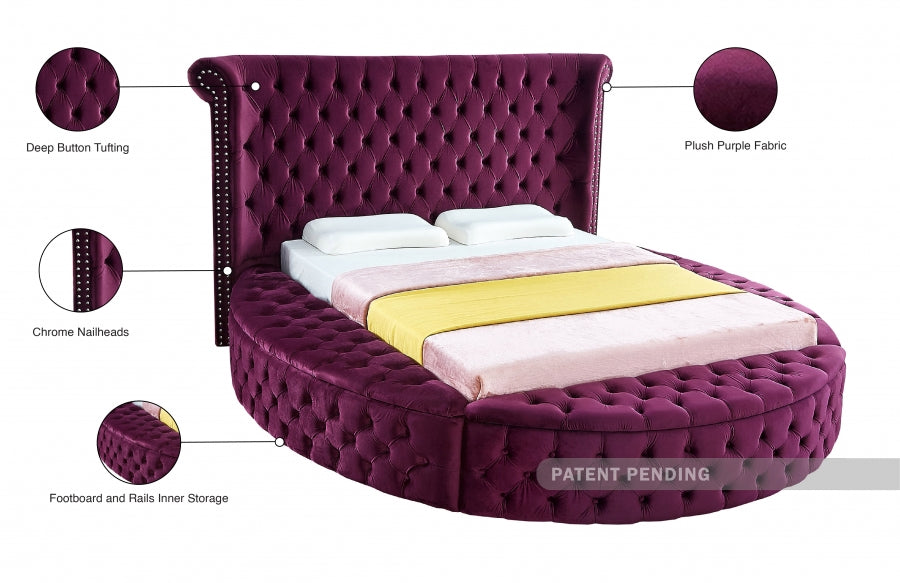 Lit en velours Luxus
