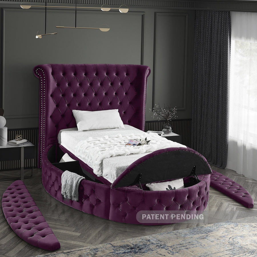 Lit en velours Luxus