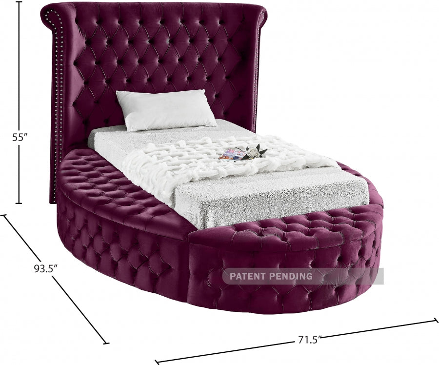 Lit en velours Luxus