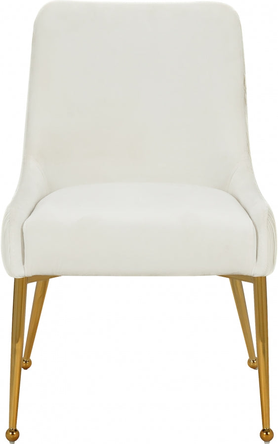 Chaise de salle à manger en velours Ace