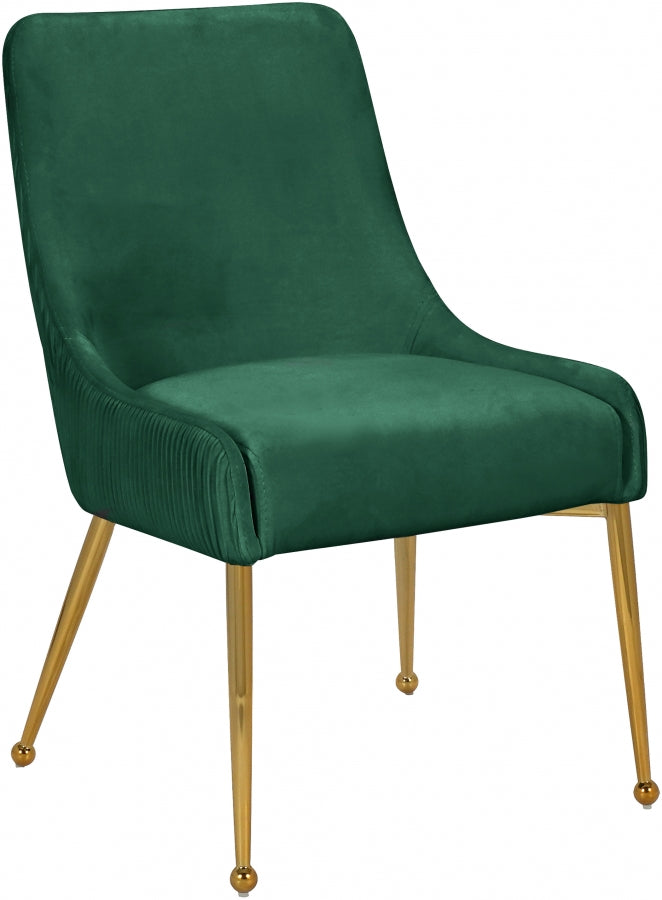 Chaise de salle à manger en velours Ace