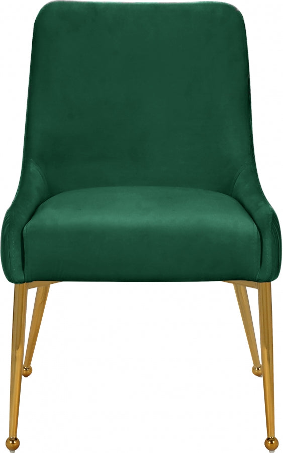 Chaise de salle à manger en velours Ace