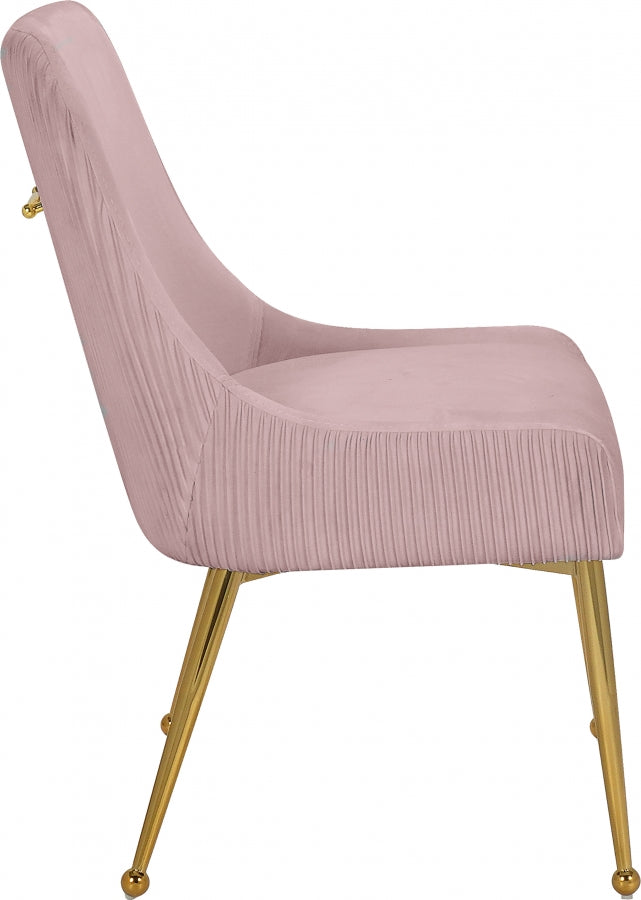 Chaise de salle à manger en velours Ace