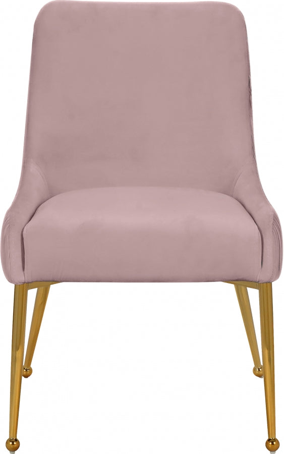 Chaise de salle à manger en velours Ace