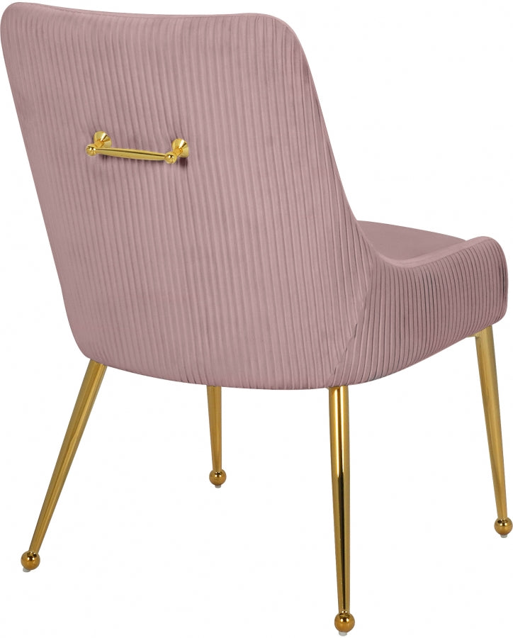Chaise de salle à manger en velours Ace