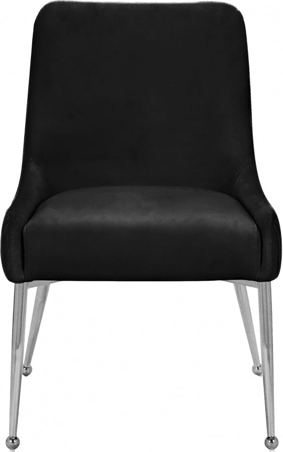 Chaise de salle à manger en velours Ace