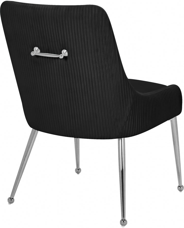 Chaise de salle à manger en velours Ace