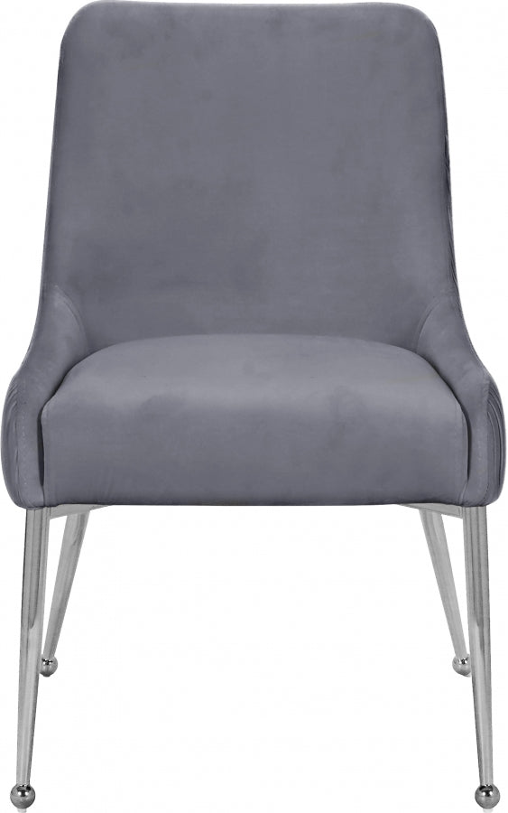 Chaise de salle à manger en velours Ace