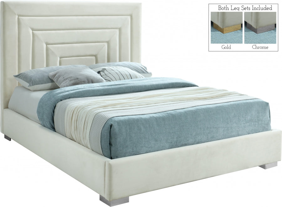 Lit en velours Nora