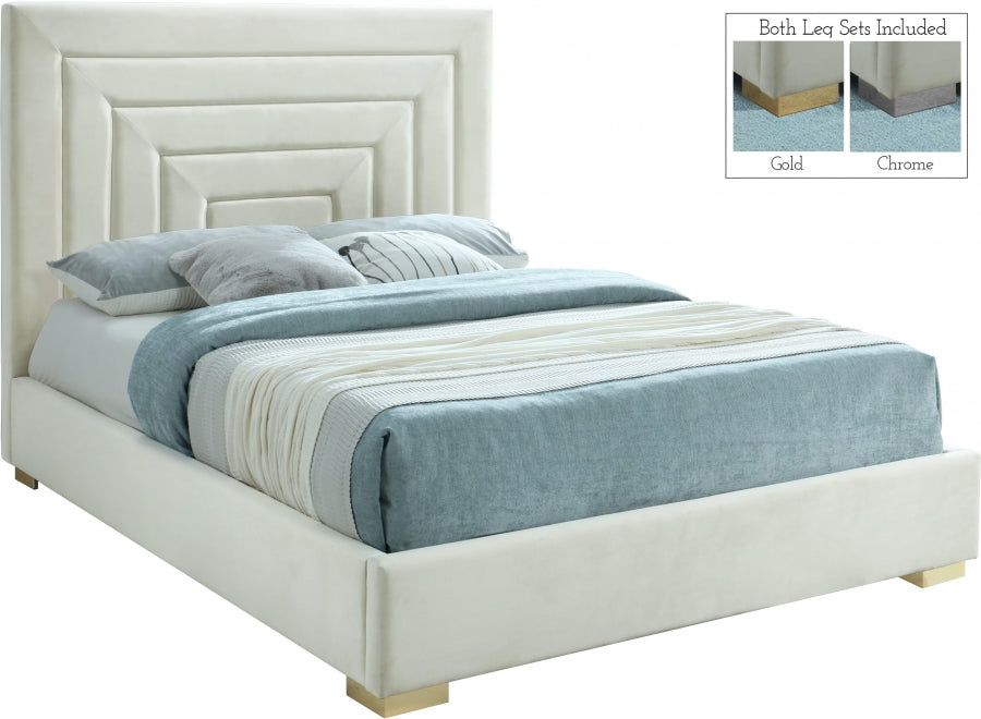 Lit en velours Nora