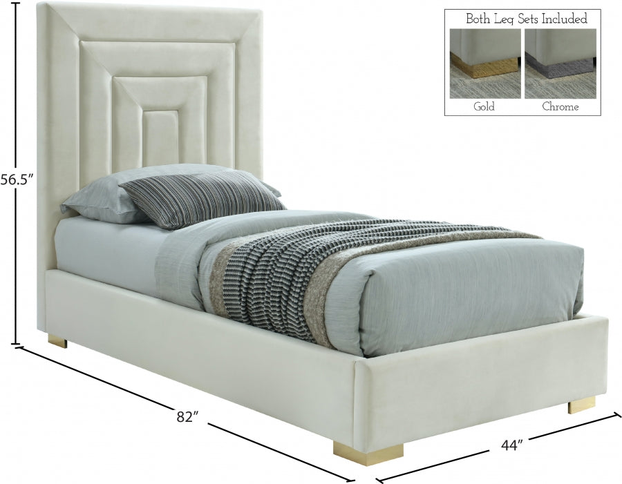 Lit en velours Nora