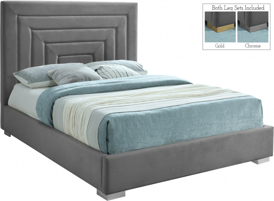 Lit en velours Nora