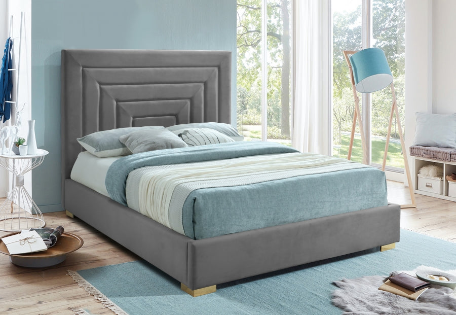Lit en velours Nora