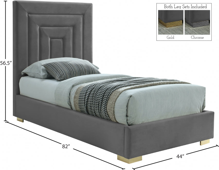Lit en velours Nora